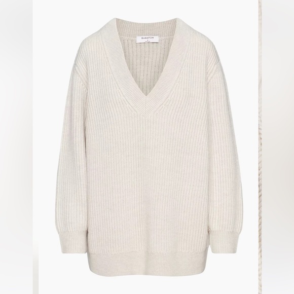 BABATON | Roger Sweater Merino Wool Grey Medium - Picture 13 of 14